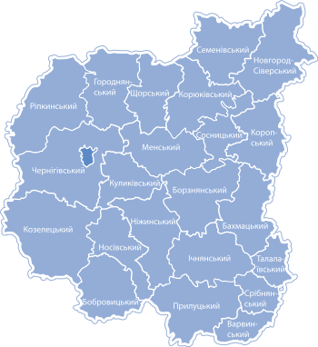 Карта Черниговской области
