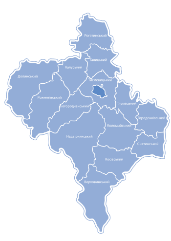 Карта Ивано-Франковской области