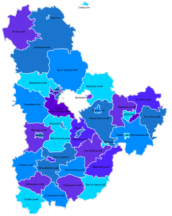 Карта киевской области