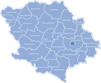 Карта Полтавской области